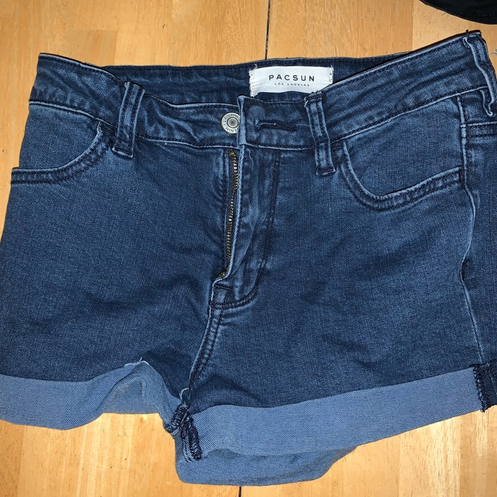 Blue jean shorts